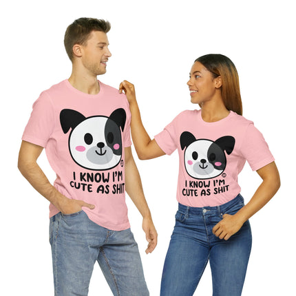 Cute As Shit Dog Unisex Tee