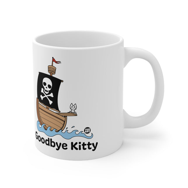 Goodbye Kitty Pirate Ship Ceramic Mug