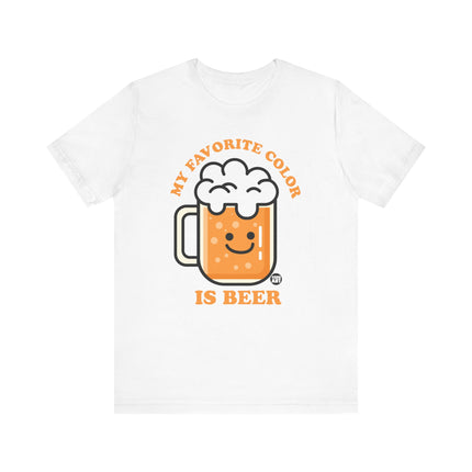 Funny "MY FAVE COLOR IS BEER" Tee Shirt