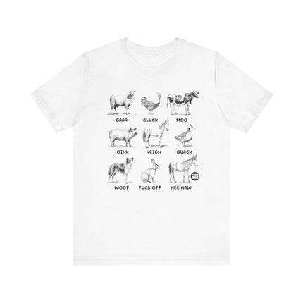 Farm Animal Sounds Adult Humor Tshirt