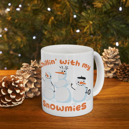 Chillin With My Snowmies Christmas Ceramic Mug