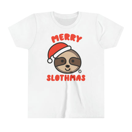 Merry Slothmas Kids Short Sleeve Tee