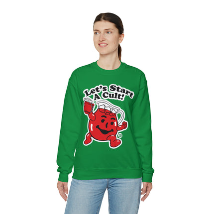 Let's Start a Cult Kool Aid Man Crewneck Sweatshirt