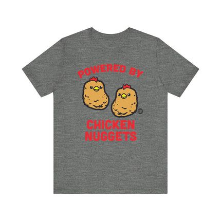 Funny "POWERED BY CHICKEN NUGGETS" Tee Shirt