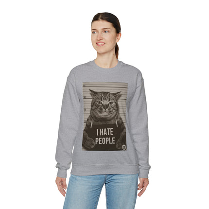 I Hate People Cat Crewneck Sweatshirt