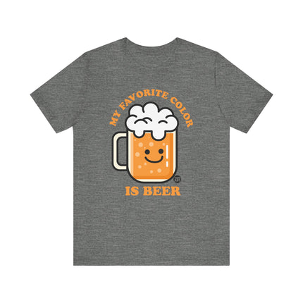 Funny "MY FAVE COLOR IS BEER" Tee Shirt