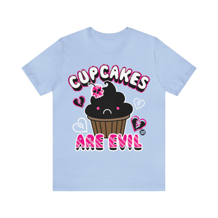 Cupcakes Are Evil Unisex Tee