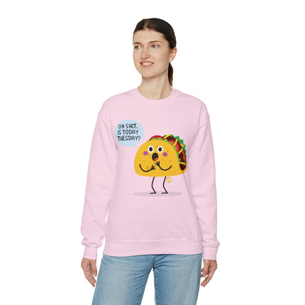 Oh Shit Taco Tuesday Crewneck Sweatshirt