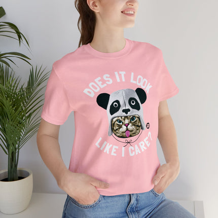 Does It Look Like I Care Cat Unisex Tee