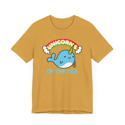 Cute "UNICORNS OF THE SEA" Narwhal Tee Shirt