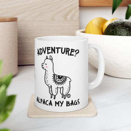 Adventure Alpaca My Bags Ceramic Mug