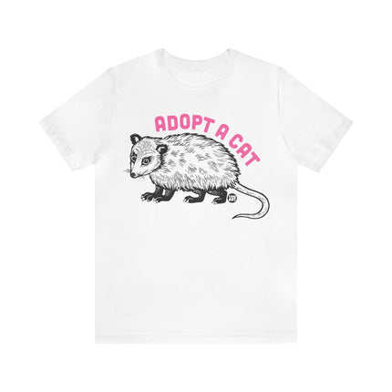 Adopt A Cat Possum Unisex Short Sleeve Tee