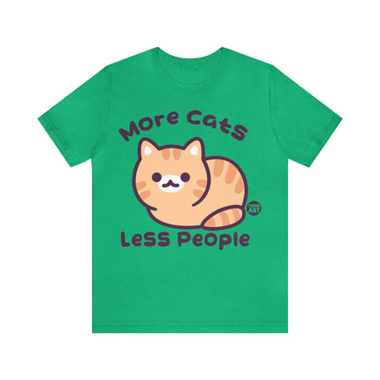 More Cats Less People Unisex Short Sleeve Tee