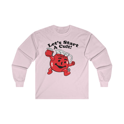 Let's Start a Cult Kool Aid Man Ultra Cotton Long Sleeve Tee