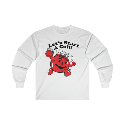 Let's Start a Cult Kool Aid Man Ultra Cotton Long Sleeve Tee