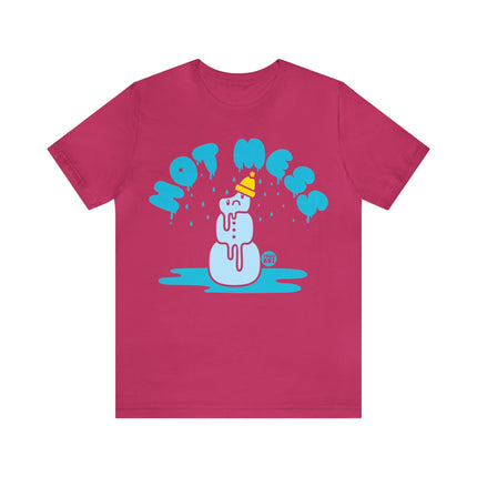 Hot Mess Snowman Xmas Unisex Tee