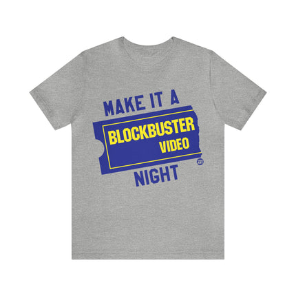 Blockbuster Night Retro Unisex Tee