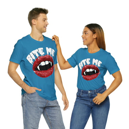 Bite Me Vampire Teeth Unisex Tee