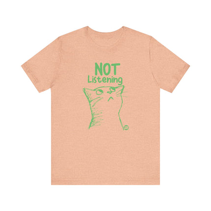 Not Listening Cat Tee, Cute Not Listening Cat Tshirt