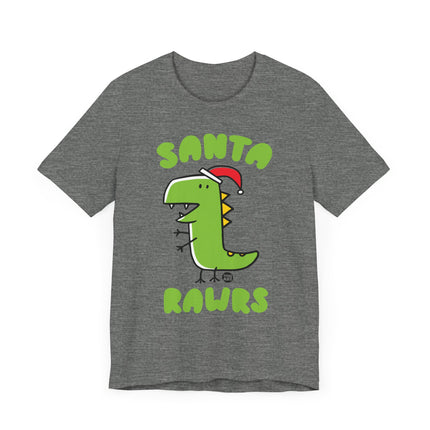 Cute "SANTA RAWRS" Dino Tee Shirt