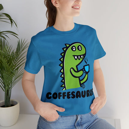 Coffeesaurus Dinosaur Unisex Tee