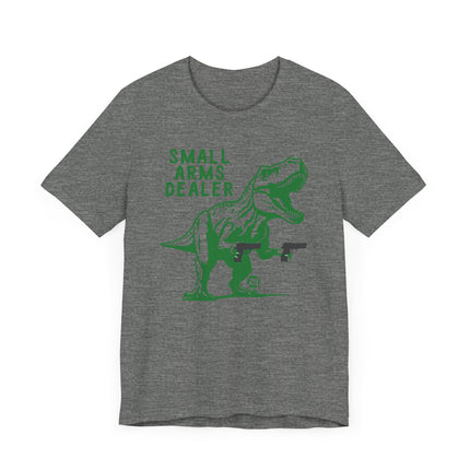 Funny "SMALL ARMS DEALER" Dino Tee Shirt