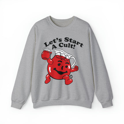 Let's Start a Cult Kool Aid Man Crewneck Sweatshirt