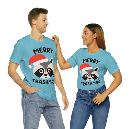 Merry Trashmas Racoon Xmas Unisex Tee