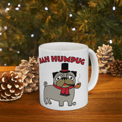 Bah Humpug Christmas Pug Ceramic Mug