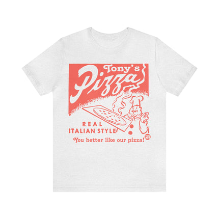 Retro Ton't Pizza Unisex Short Sleeve Tee