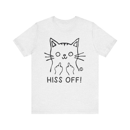 Hiss Off Cat Middle Fingers Tee