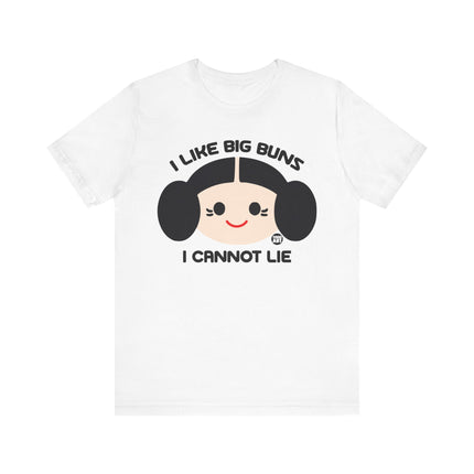 I Like Big Buns Cannot Lie Princess Leia Tee, Funny Leia Buns Tee