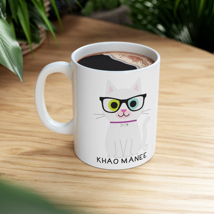 Bow Wow Meow Khao Manee Ceramic Mug