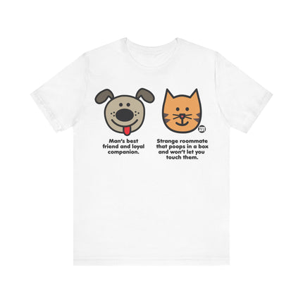 Dog vs Cat Tee, Funny Dog Lover Tshirt