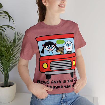 Boys Far in Cars Unisex Short Sleeve Tee