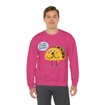 Oh Shit Taco Tuesday Crewneck Sweatshirt