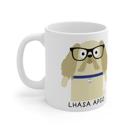 Bow Wow Meow Lhasa Apso Ceramic Mug