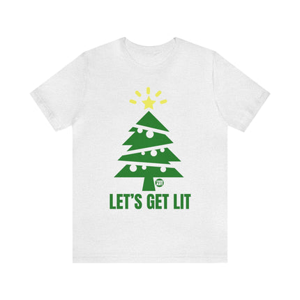 Let's Get Lit Xmas Tree Unisex Tee