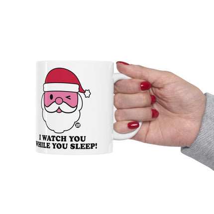 I Watch You Sleep Santa Ceramic Mug