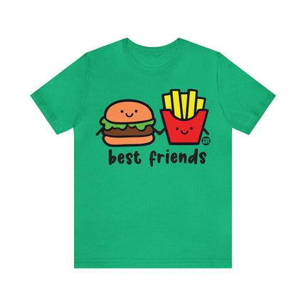 Best Friends Burger and Fries Unisex Short Sleeve Tee