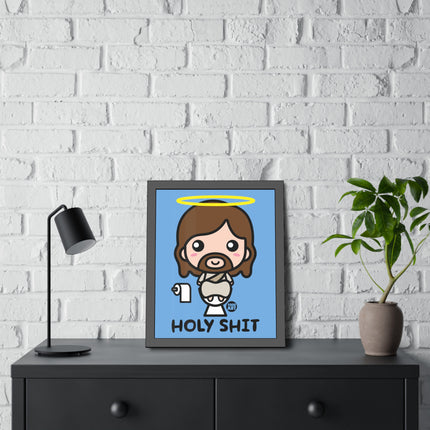 Holy Shit Jesus Framed Paper Posters