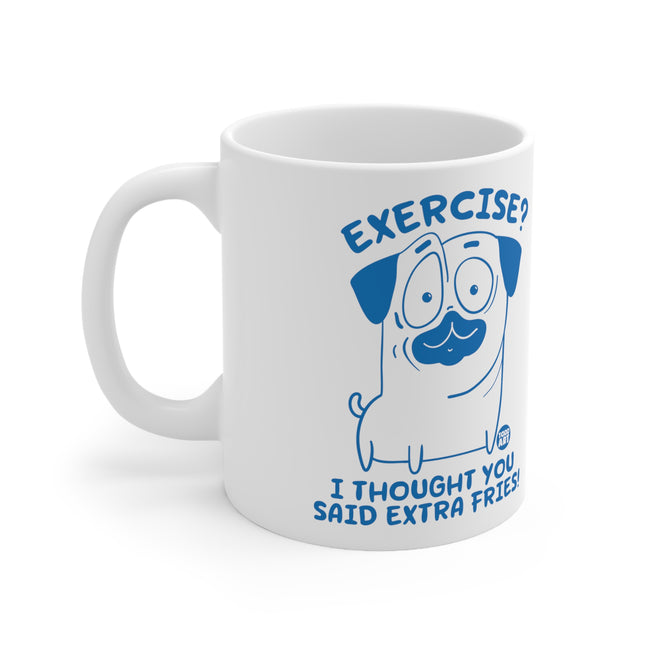 Extra Fries Dog Ceramic Mug