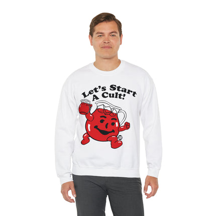 Let's Start a Cult Kool Aid Man Crewneck Sweatshirt