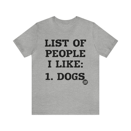 List of People I Like Unisex Short Sleeve Tee