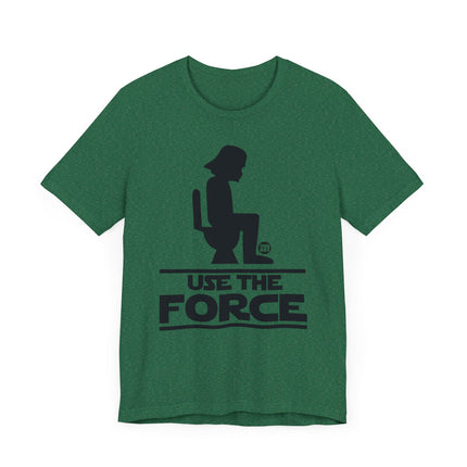 Funny Star Wars "USE THE FORCE" Darth Vader on Toilet Tee Shirt