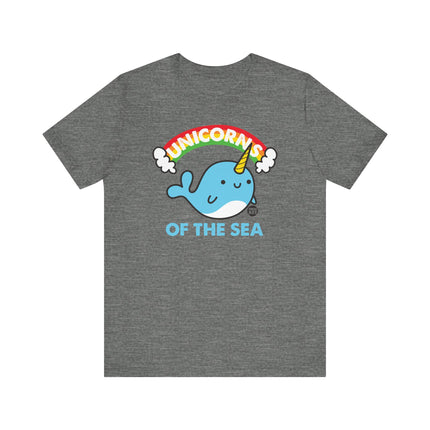 Cute "UNICORNS OF THE SEA" Narwhal Tee Shirt