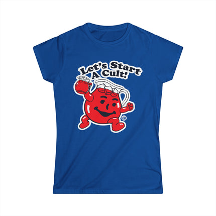 Let's Start a Cult Kool Aid Man Women's Softstyle Tee