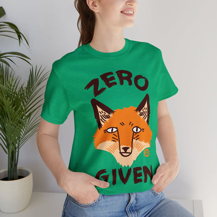 Zero Fox Given Unisex Short Sleeve Tee