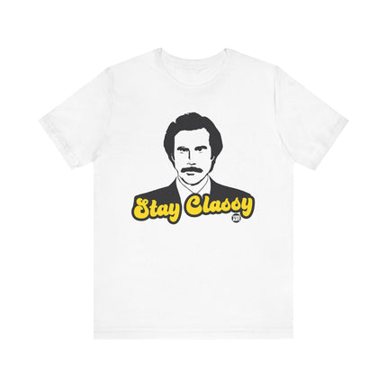 Funny "Stay Classy" Ron Burgandy Tee Shirt