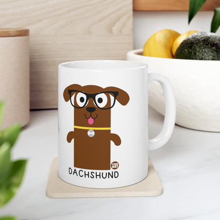 Bow Wow Meow Dacshund Ceramic Mug